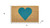 36" X 72" Brown And Turquoise Heart Outdoor Coir Door Mat