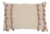 Blush Rectangular Embellished Throw Pillow