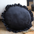 Vintage Lotus Edge Round Pillowcase Butterfly Accent