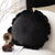Vintage Lotus Edge Round Pillowcase Butterfly Accent