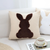 Bunny Silhouette Pillowcase