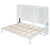 White Wood Queen Murphy Bed With USB