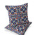 Set of Two Gray Blue And Orange Floral Indoor Outdoor Throw Pillow