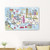 Homeroots Home Decor 36" Fun Illustrated NYC Map Canvas Wall Art