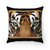 Faux Suede Tiger Eyes Pillow
