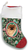 Tibetan Spaniel Red/White- Best of Breed Christmas Stocking