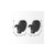 Set of Two Black Metal Bull Decorative Wall Sculpture