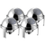 Round Chafing Stainless Steel Food Warmer with Glass Roll Top
