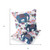 Set of Two Blue Pink And Gray Elephant Indoor Outdoor Throw Pillow
