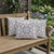 Set of Three Yellow Geometric Indoor Outdoor Throw Pillow