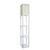 63" White Wood Floor Lamp With White Linen Shade