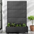 71" X 47" Black Galvanized Metal Rectangular Planter Box