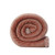50" X 60" Blush Polyester Knitted Plush Throw Blanket