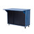 51" Blue Wood Barn Door Rolling Kitchen Island