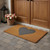 36" X 72" Brown And Gray Heart Outdoor Coir Door Mat