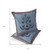 Set of Two Gray Blue And Brown Botanical Indoor Outdoor Throw Pillow