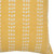 20" Yellow And White Striped Cotton Throw Pillow