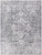 10' X 14' Gray Floral Distressed Area Rug