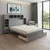 Gray Wood Full Bed Frame With Trundle