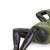 Set of Two Green Polyresin Figurine Tabletop Sculpture