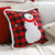 Holiday Snowman Pillowcase  Plaid