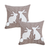 Brown Gingham Bunny Pillowcase