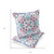 Set of Two White Pink And Light Blue Botanical Indoor Outdoor Throw Pillow
