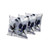 Set of Three Black And White Bird Indoor Outdoor Throw Pillow