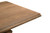 Seven Piece Brown Solid Wood Dining Set with Six Chairs