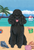 Poodle Black- Tomoyo Pitcher Summer Beach Garden Flag