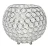 Elegant Designs Elipse Crystal Circular Bowl Candle Holder, Flower Vase, Wedding Centerpiece, Favor, 6.75 Inch