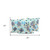 Set of Three White And Blue Peacock Indoor Outdoor Throw Pillow