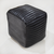 Solid Handmade Goat Leather Square Pouf (Recycled Cotton Fill)