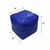 Solid Handmade Goat Leather Square Pouf (Recycled Cotton Fill)