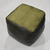 Solid Handmade Goat Leather Square Pouf (Recycled Cotton Fill)