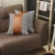 Boho-Chic Vegan Faux Leather Throw Pillow
