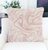 Pink Marbled Patterned Throw Pillow