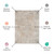 8' Ivory Blue And Rust Floral Distressed Runner Rug