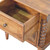 24" Brown Solid Wood Two Drawer Nightstand
