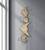 34" X 12" Natural and Black Fish Wood and Metal Hanging Dimensional Sculpture