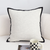 Minimalist Cream Pillowcase with Piping