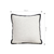 Minimalist Cream Pillowcase with Piping