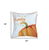 Set of Two 18" Orange and Ivory Pumpkin Spice Throw Pillow Covers