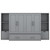 Gray Wood Queen Murphy Bed With USB