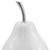 White Medium Pear Shaped Aluminum Accent Home Decor