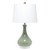 26" Sage Round Table Lamp With Drum Shade