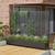 71" X 47" Black Galvanized Metal Rectangular Planter Box