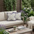 Set of Two Gray And Beige Botanical Indoor Outdoor Throw Pillow