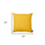 Set of Two 20" Yellow Throw Pillow Covers