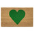 36" X 72" Brown And Green Heart Outdoor Coir Door Mat